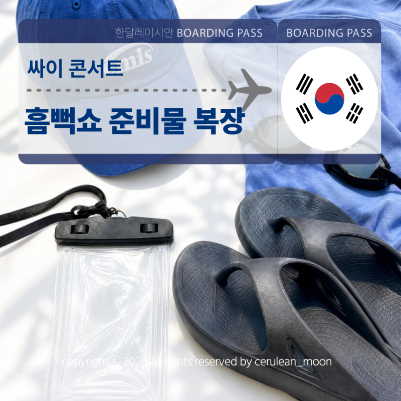 2026 싸이 흠뻑쇼 콘서트 코디 옷 준비물 지정석 후기 총정리