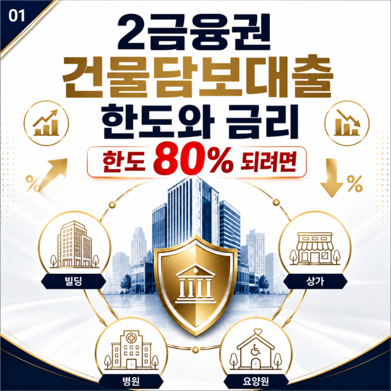 2금융권 건물담보대출 어디서 받아야 할까? 건물 종류별 심사 기준과 금융기관 선택법