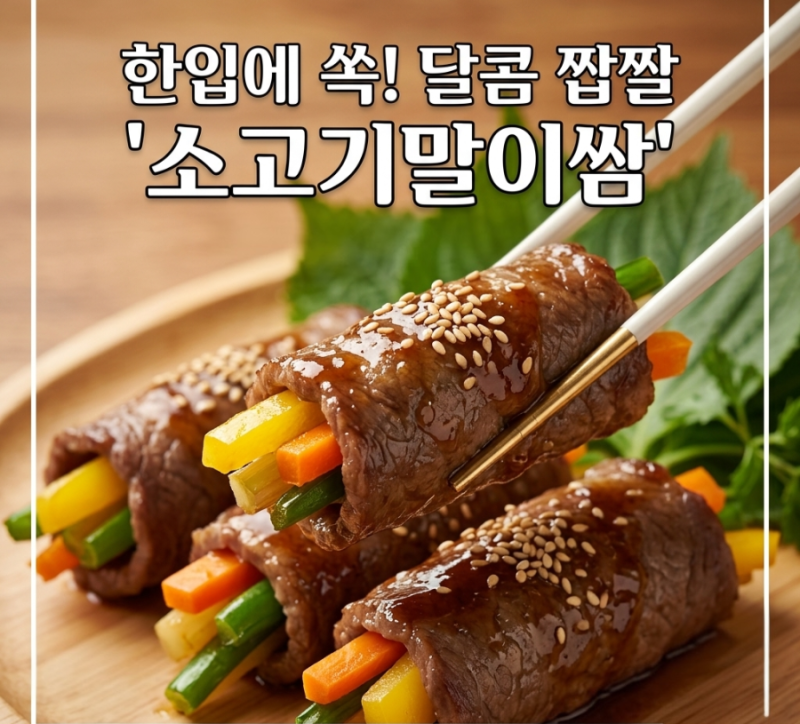 소고기 말이 쌈 만들기 / 한입에 쏙!!