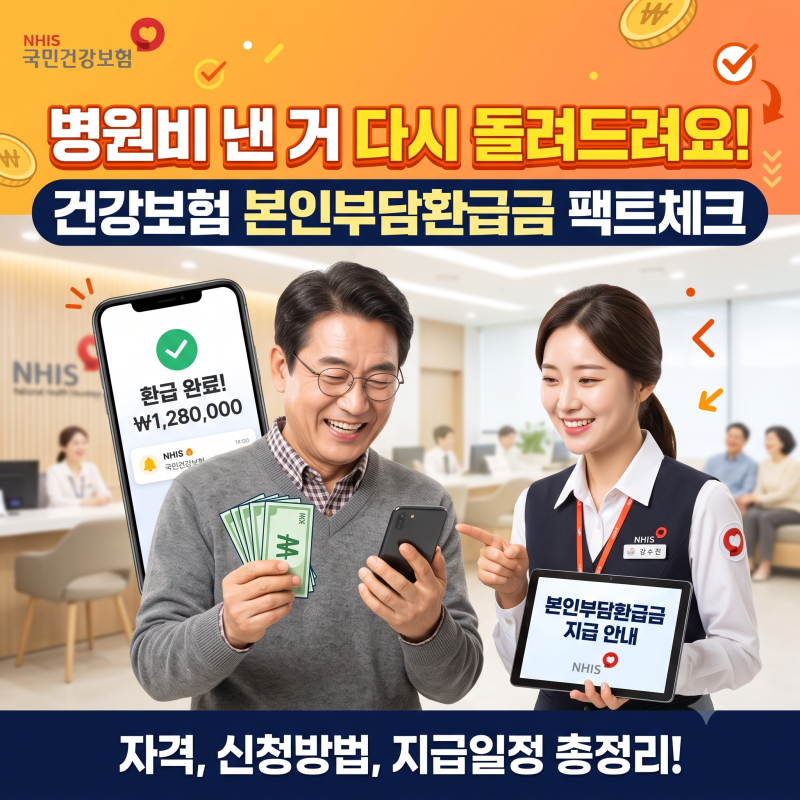"병원비 낸 거 다시 돌려드려요!" 건강보험 본인부담환급금 팩트체크
