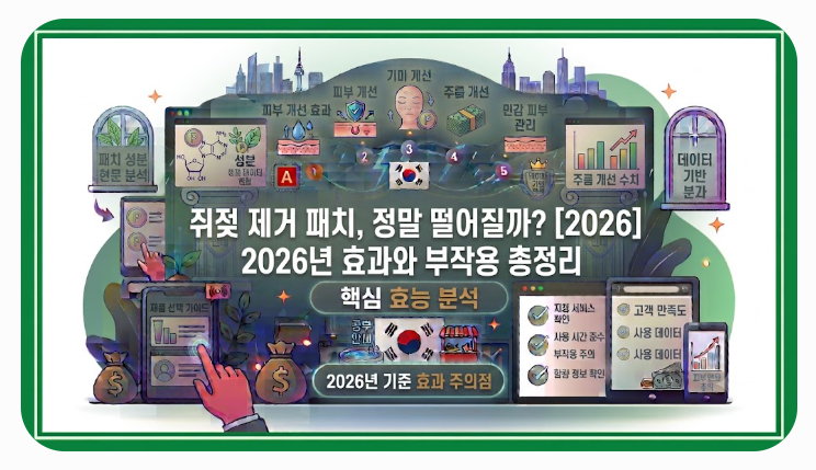 쥐젖 제거 패치, 정말 떨어질까? 2026년 효과와 부작용 총정리