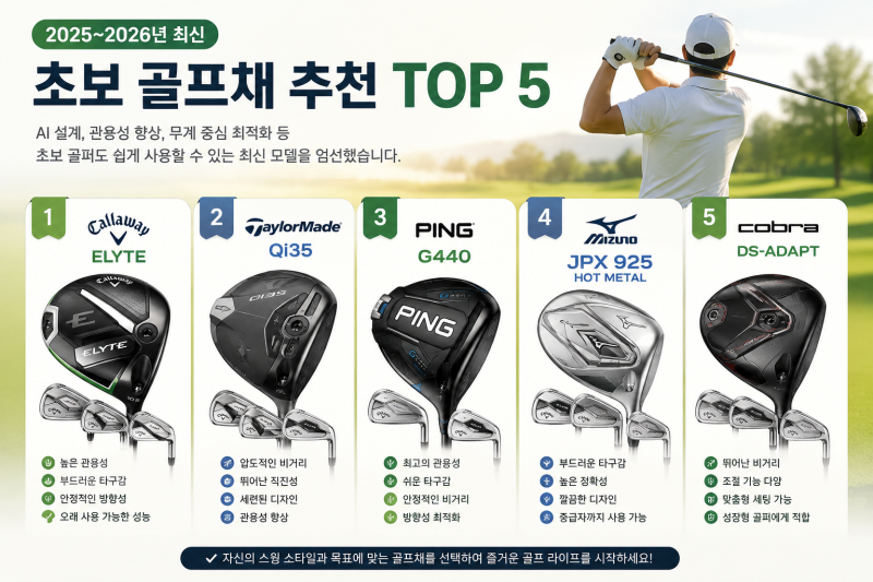 초보 골프채 추천 2026 (PART 3)