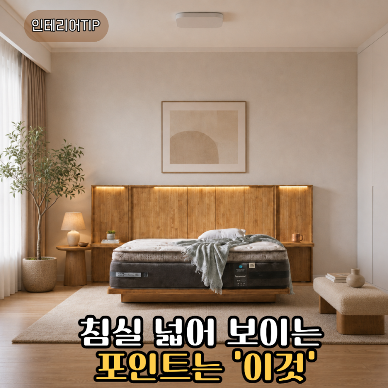 침실을 넓게 쓰고 싶다면? 씰리침대 천연원목 저상형 프레임에 눈길 가는 이유