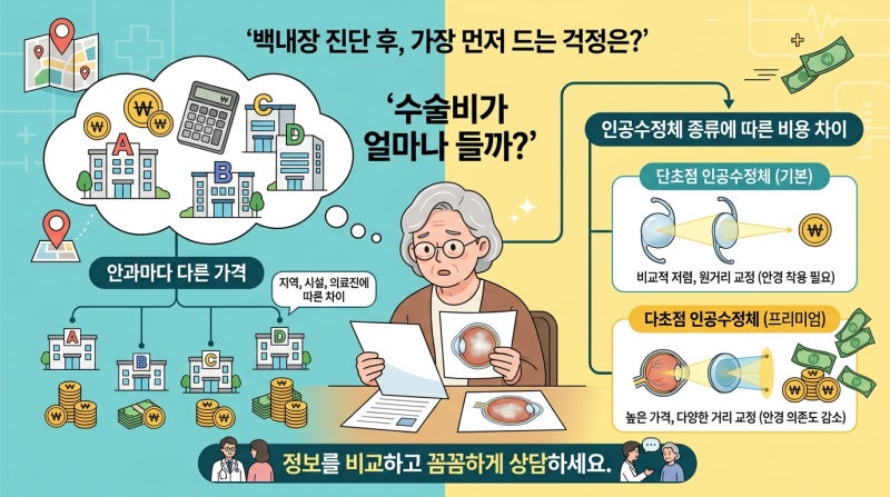 2026년 백내장수술비용의 모든 것: 인공수정체 종류부터 실비 적용 기준까지 총정리