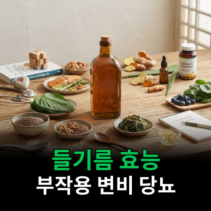 들기름 효능 부작용 변비 당뇨 제대로 알고 먹어