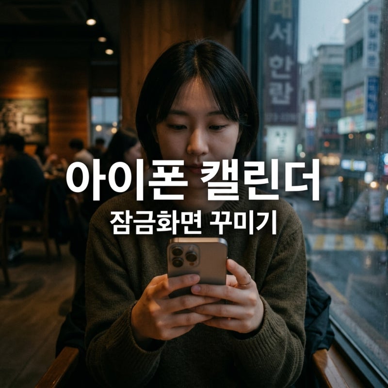 아이폰 잠금화면 캘린더 위젯 꾸미기 3단계 설정 완벽 가이드