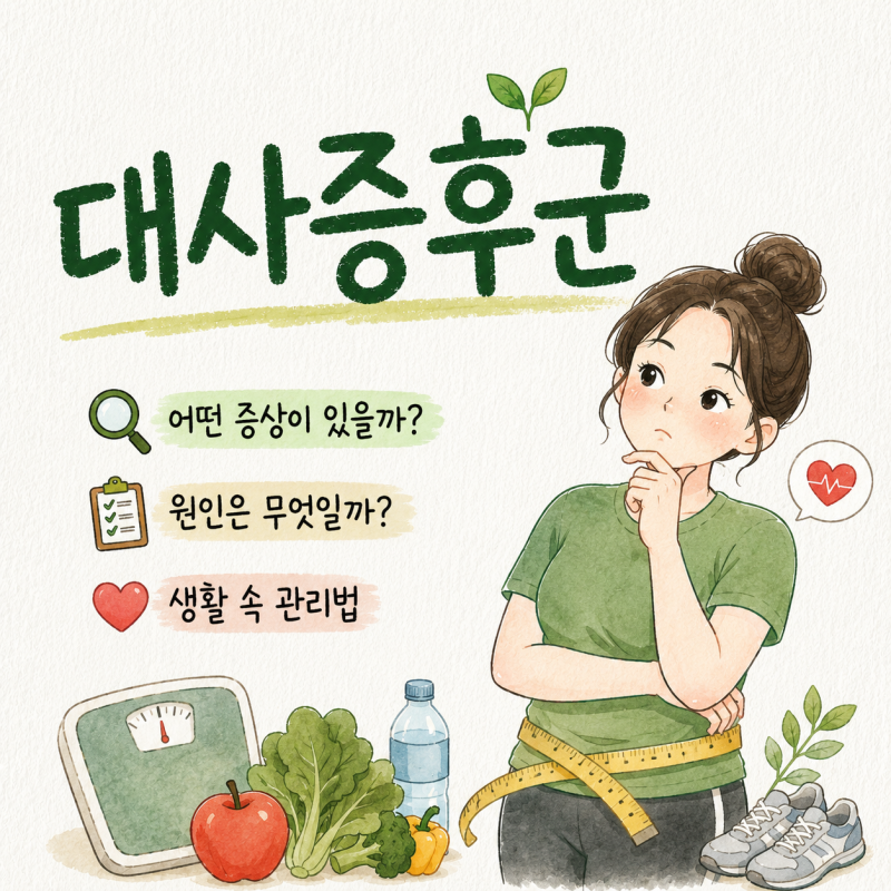 대사증후군 증상과 원인, 일상에서 관리하는 방법 알아보기