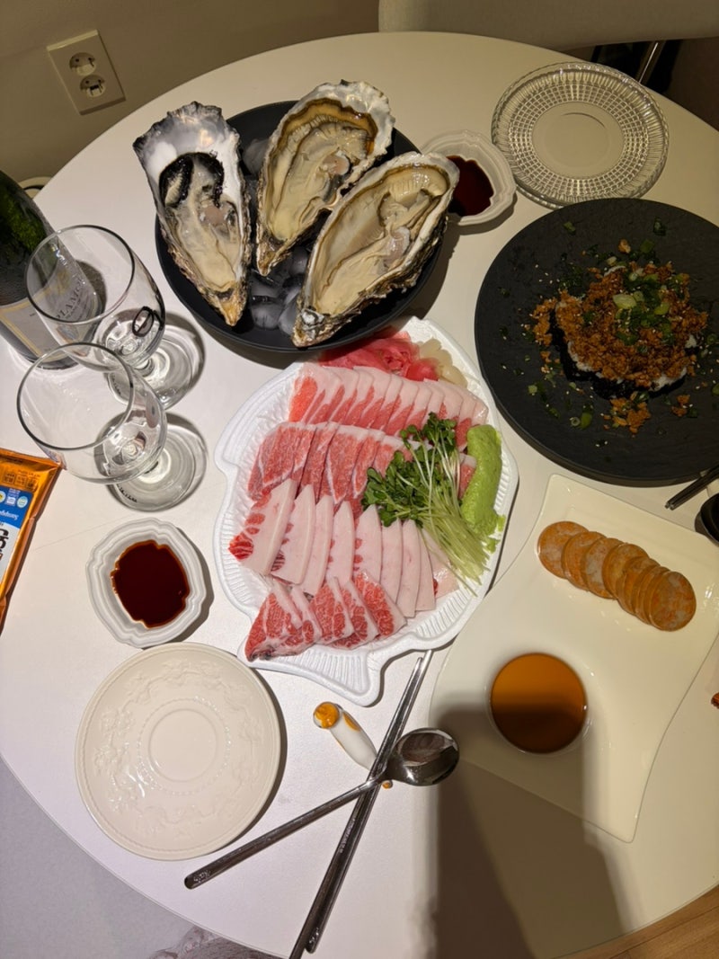 홈마카세 노량진수산시장 금성수산 냉동참치 만복수산바위굴