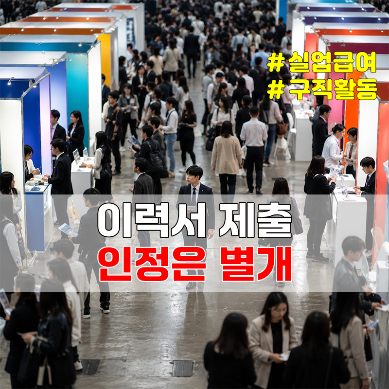 실업급여 구직활동, 이력서만 냈다면 접수내역부터 확인하세요.