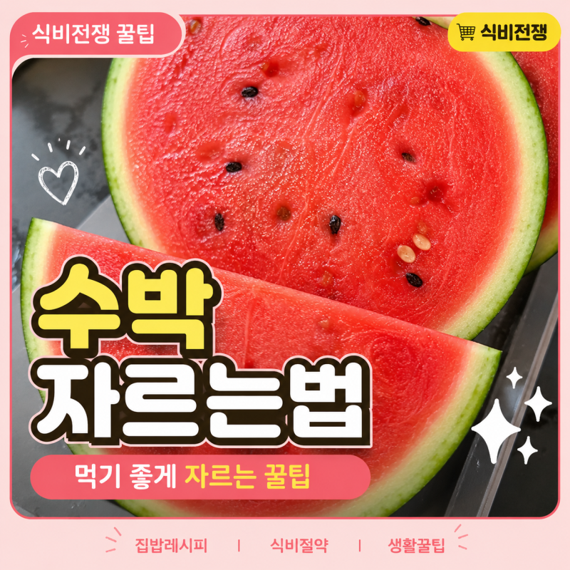 수박 자르는 법 한 번 손질해서 밀폐용기에 보관해먹기 정말 편했어요.