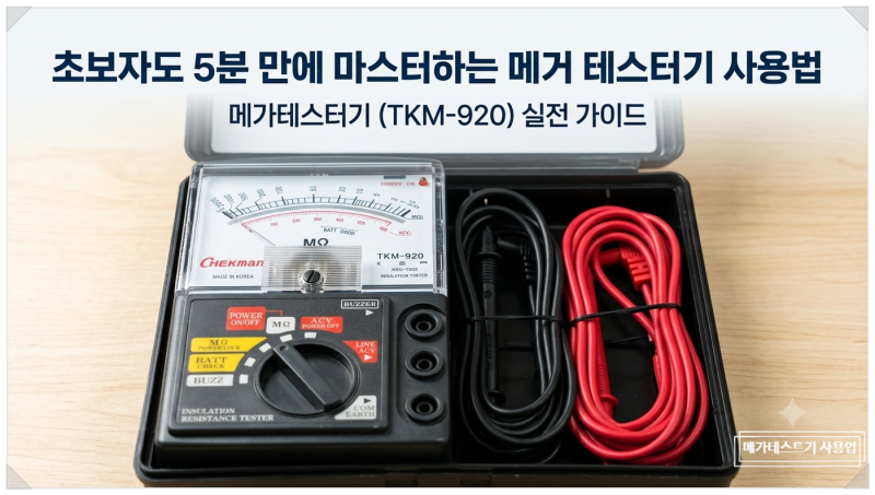 초보자도 쉽게 하는 메거 테스터기 사용법
