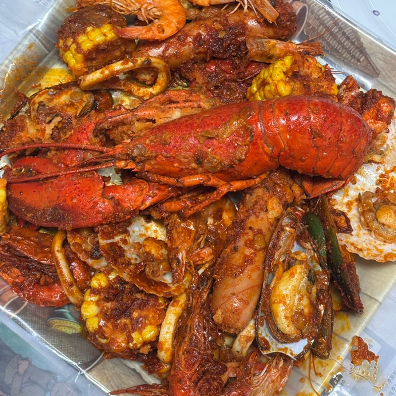 취요남 보일링 랍스터 크랩 밀키트 까리비네로새우 솔직후기.캠핑요리 홈파티음식 집들이음....