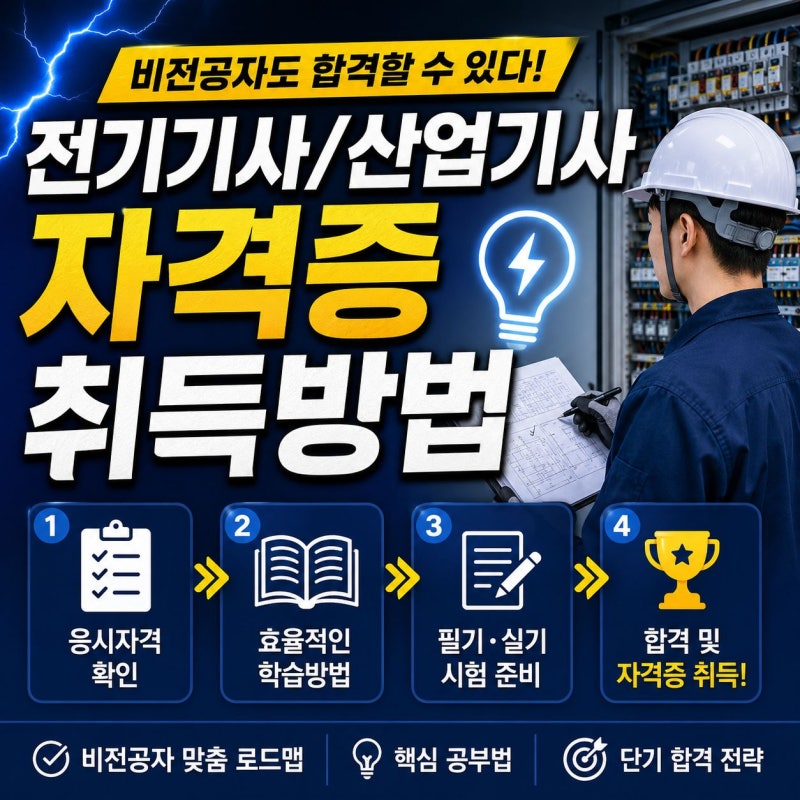 전기기사/산업기사 비전공자 자격증 취득방법