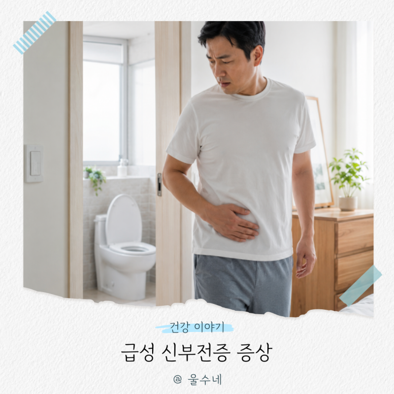 급성 신부전증 증상, 갑자기 소변이 줄었다면 주의하세요