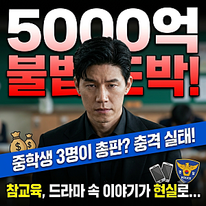 5000억 불법 도박사이트 총책 검거 청소년 중학생 총판 처벌 수위와 대처법