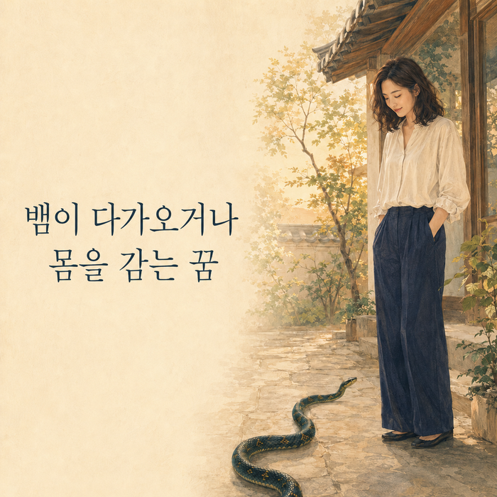 뱀 나오는 꿈 해몽, 다가오거나 몸을 감았다면 길몽일까?