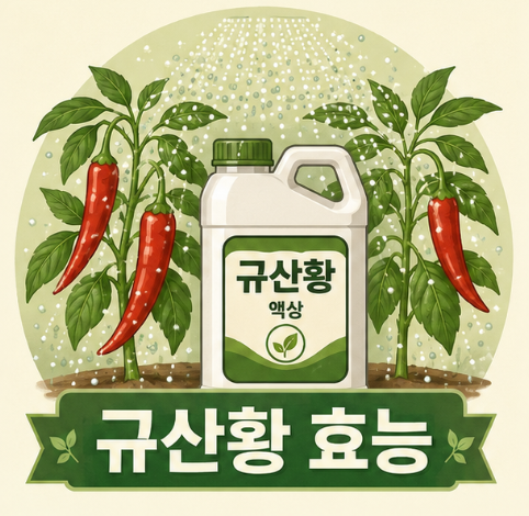 규산황 효능과 고추 사용법, 희석 기준부터 정리