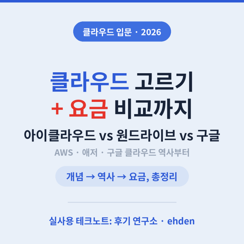 [클라우드 입문] 아이클라우드 vs 원드라이브 vs 구글, 뭐가 다른 걸까 — AWS·애저·구글 역사....