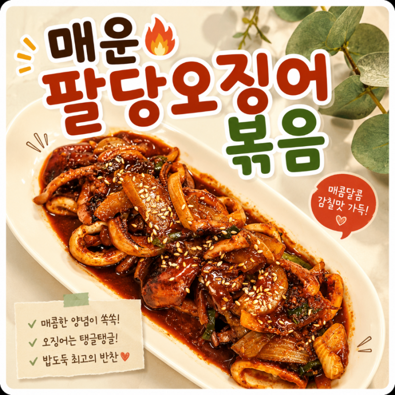 매운맛 팔당오징어볶음 밀키트 오늘 저녁반찬 술안주 추천