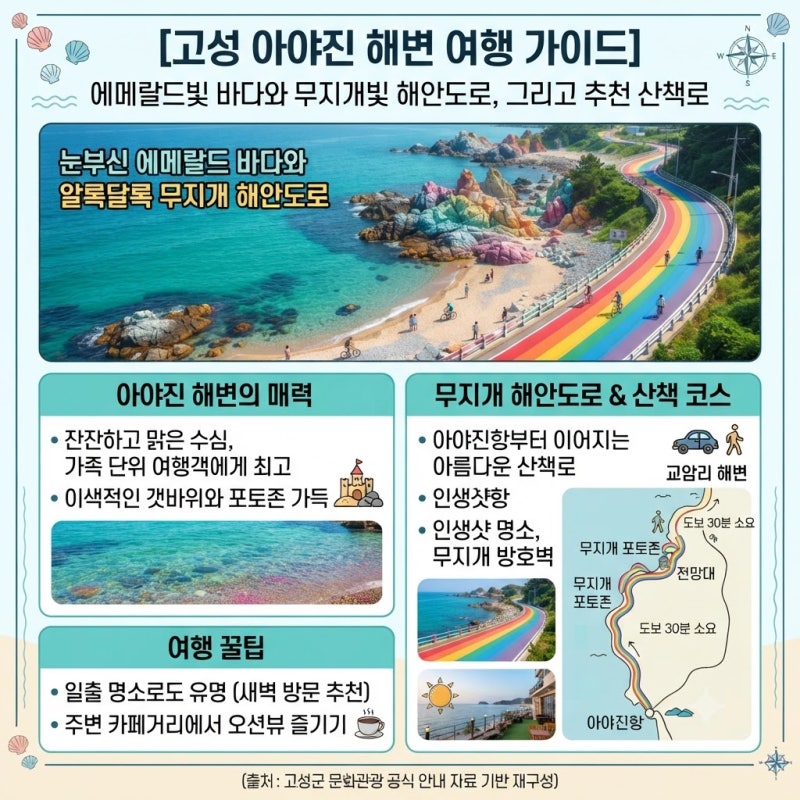고성 아야진 해수욕장 주변여행코스 추천, 동선 낭비 없는 알짜배기 1박 2일 루트