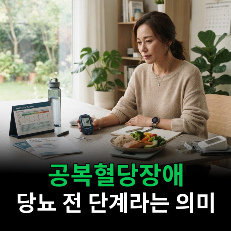 공복혈당장애 당뇨 전단계라는 게 어떤 의미인지 알고보니