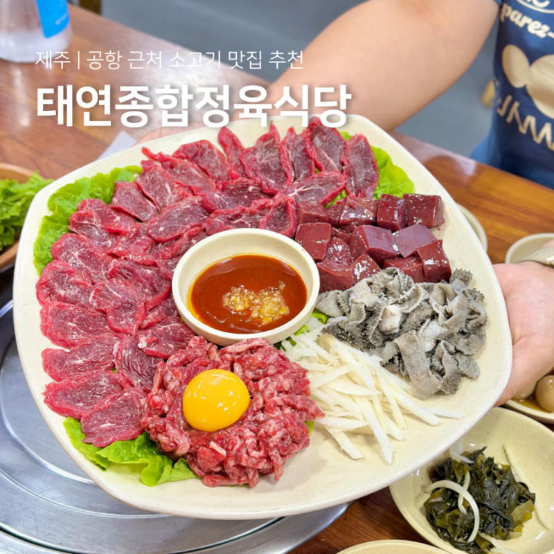 제주공항 근처 맛집 제주시 소고기 1등 태연종합정육식당