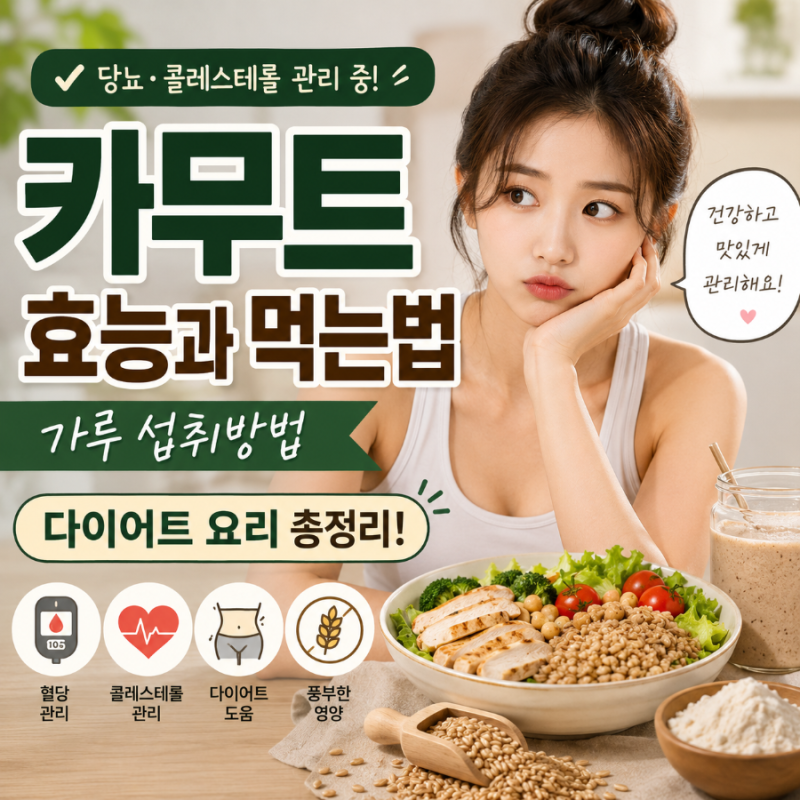 카무트 효능과 먹는법, 가루 섭취방법 효소다이어트 부작용!