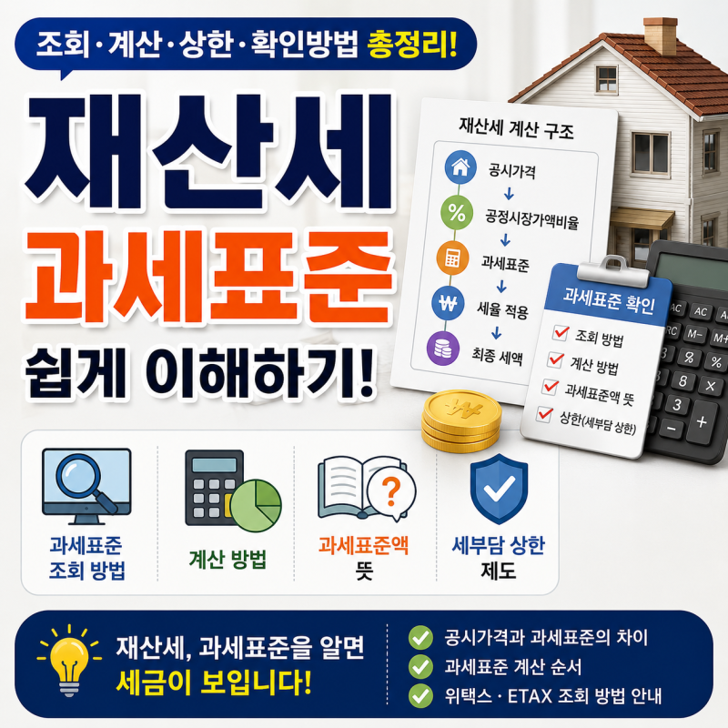 재산세 과세표준 조회 방법｜상한제·계산기·확인방법 안내