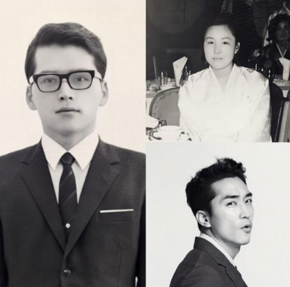 배우 송승헌도 외모로 기 못 편다는 '레전드' 아버지 젊은 시절 사진