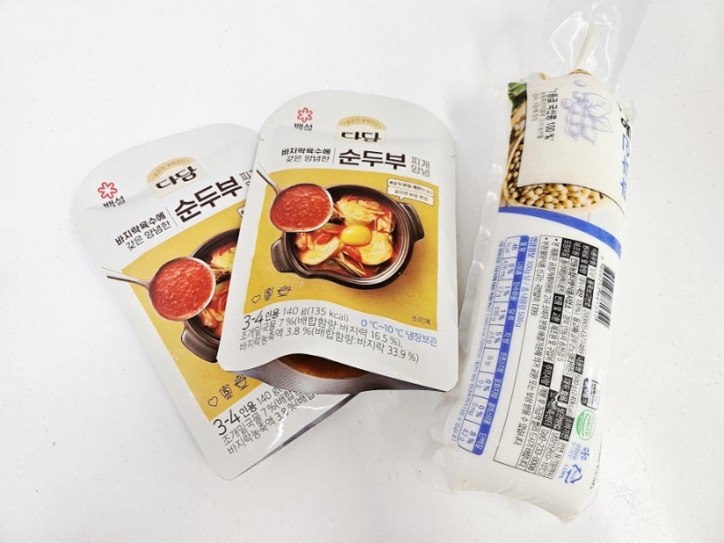 [코스트코 ] 다담 순두부찌개 양념 + 안동 순두부로 차린 근사한 해물 순두부찌개