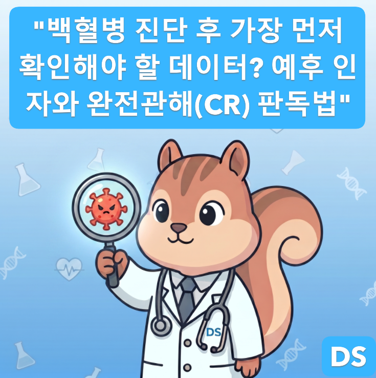[전문의] 백혈병 진단 후 예후가 궁금하다면? AML vs ALL 예후 인자와 완전관해(CR) 수치 기준 (진....
