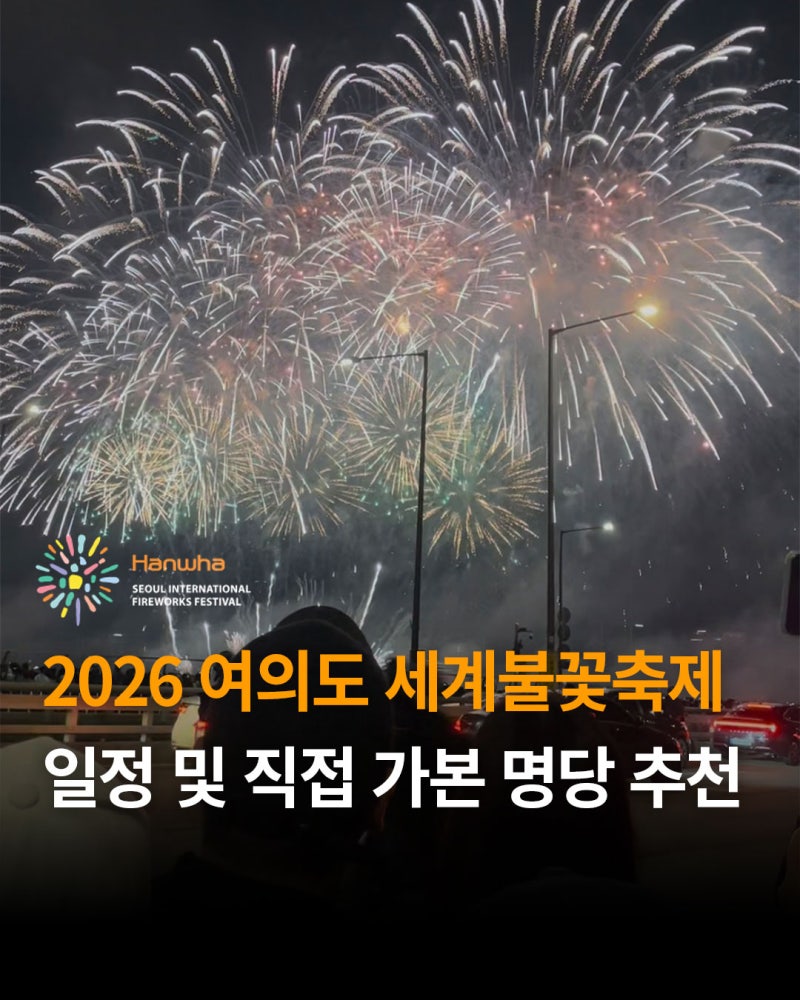2026 서울세계불꽃축제 여의도 불꽃축제 BEST 명당 정리! 불꽃축제 시작 시간, 간단한 준비물 ....