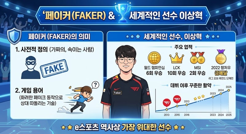 페이커(Faker) 뜻과 세계적인 페이커는?