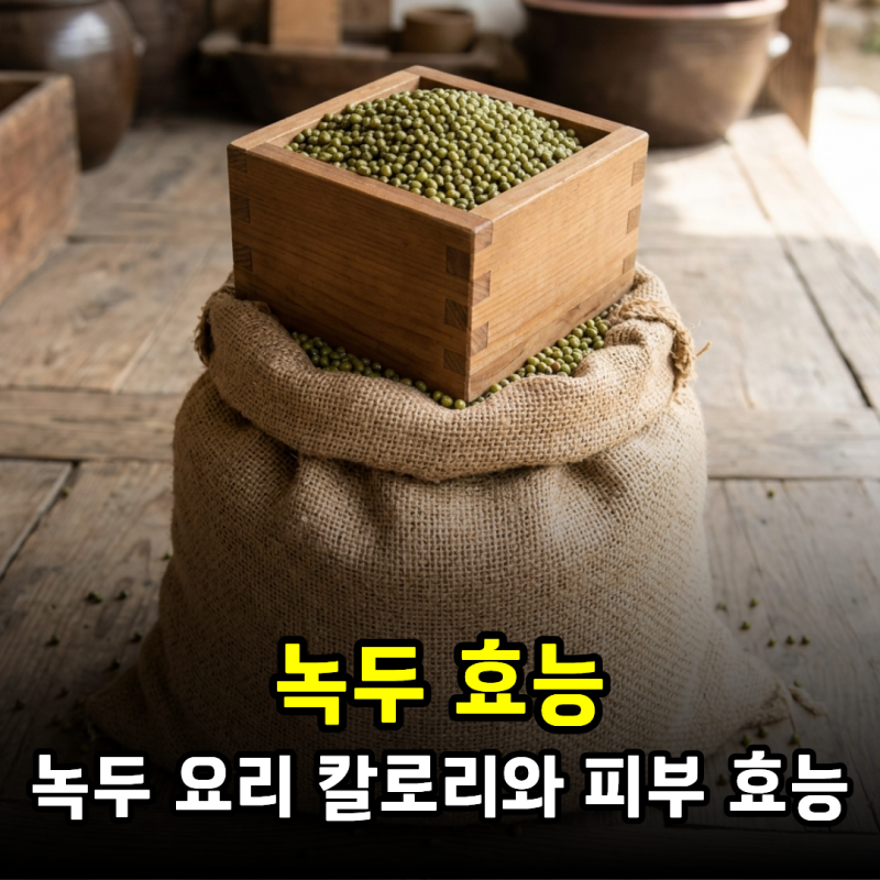 녹두 효능 녹두죽, 녹두전 칼로리와 피부 효능