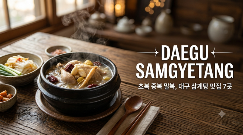 대구 삼계탕 맛집 7곳, 초복 중복 말복 몸보신 총정리