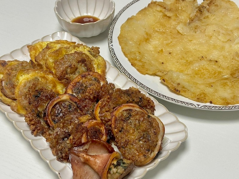 속초중앙시장 오징어순대 포장 맛집 “서민갑부 똑이네 튀김”