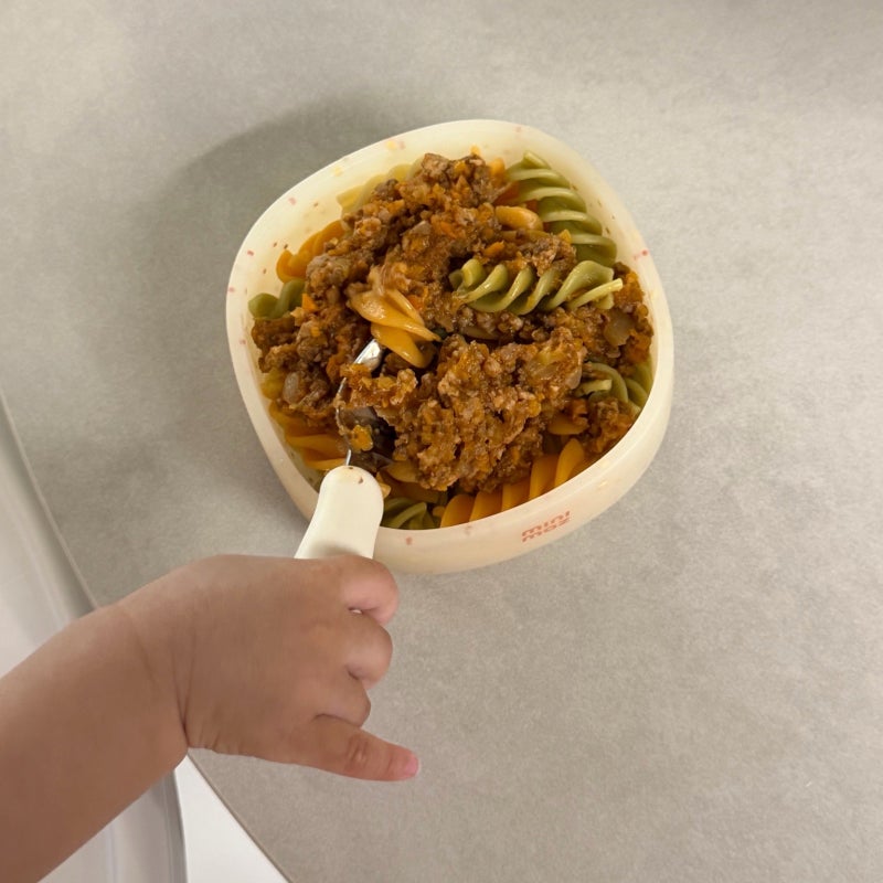 11개월 돌아기가 완밥한 라구파스타ㅣ토마토라구소스 만들기