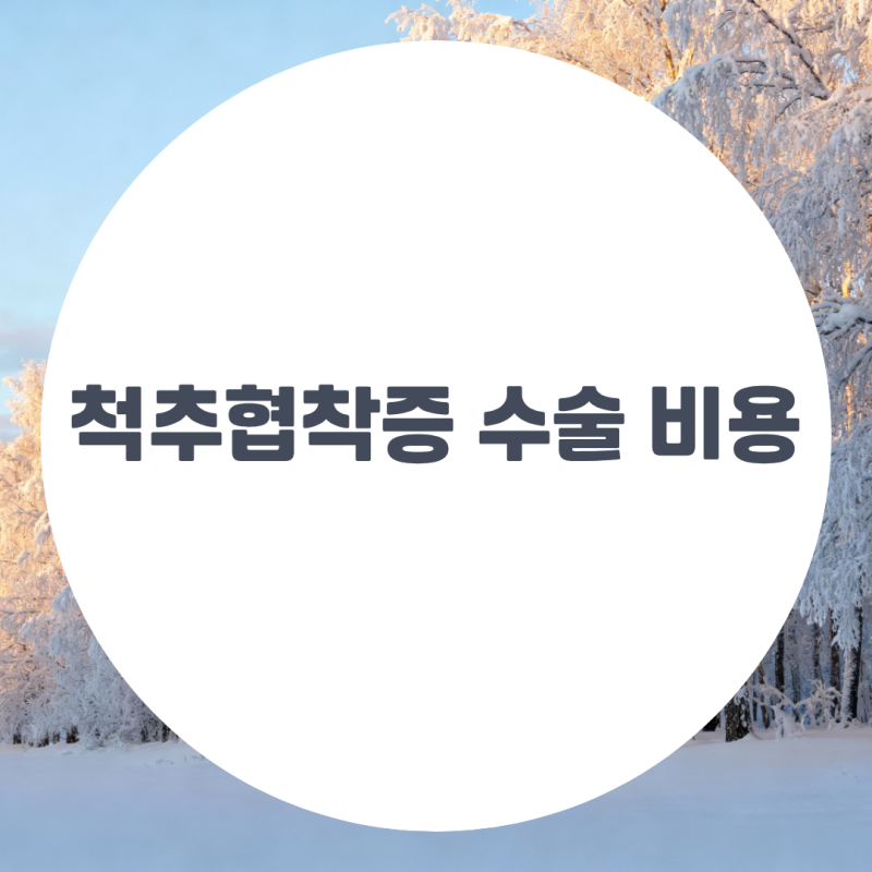 척추협착증 수술 비용, 입원비와 무통주사 등 포함 여부를 보는 방법