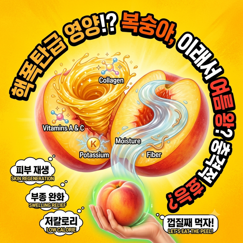 여름 복숭아 효능 영양성분과 보관법
