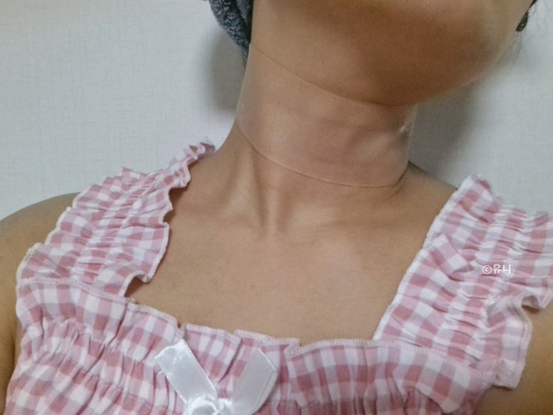 목주름팩 올킨스 실리콘 목주름 패치 사용해본 후기