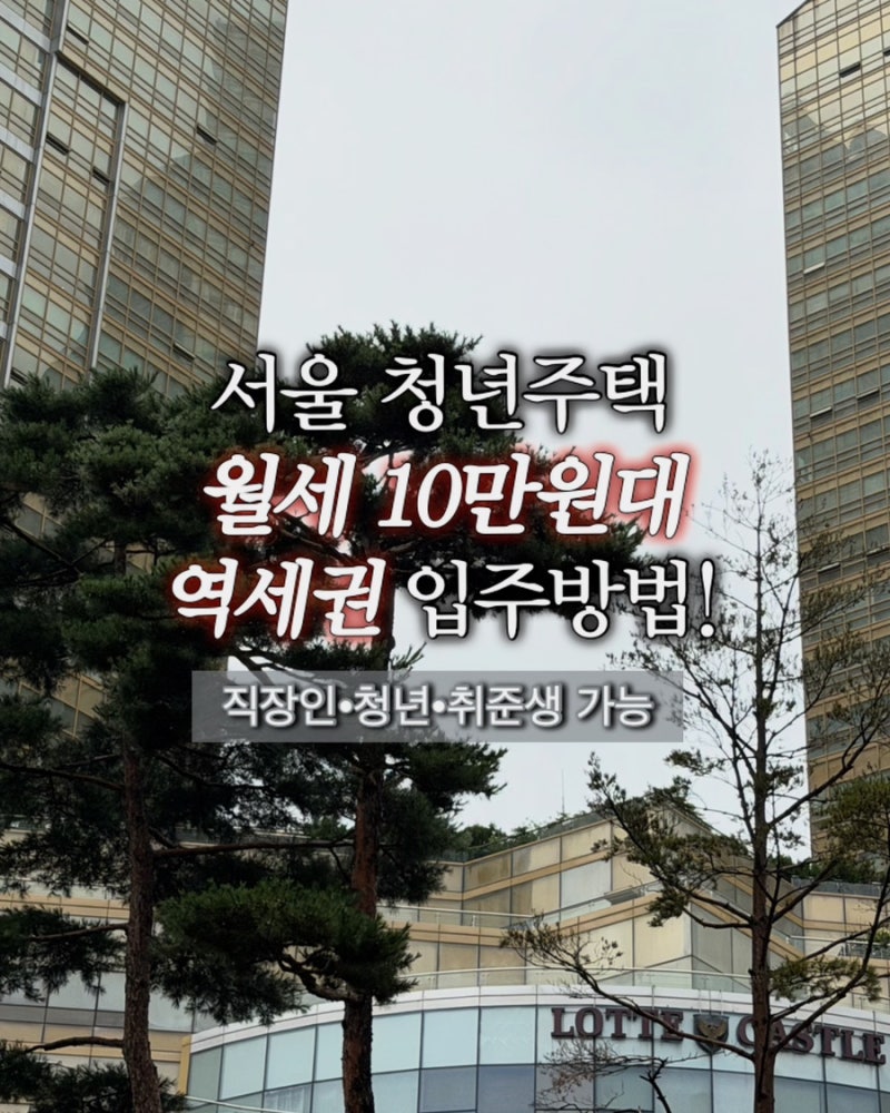 서울 월세 10만원대?! SH 청년 매입임대 849호 모집 총정리 (+추천 매물)