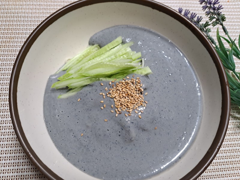 서리태 콩국수만들기 진한 콩물 콩국수 레시피