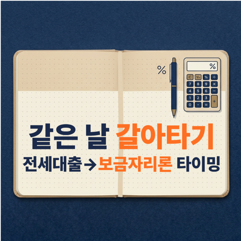 전세대출에서 보금자리론으로, 같은 날 갈아타는 법