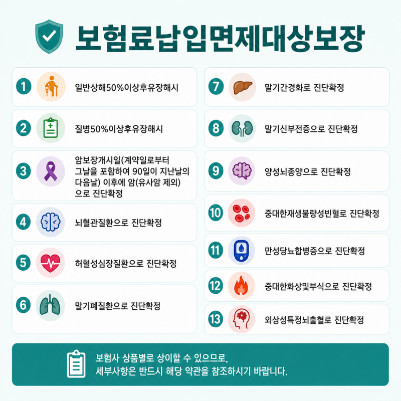 보험료 납입면제형 뜻, 어떤 질병이 해당될까? 쉽게 알아보기