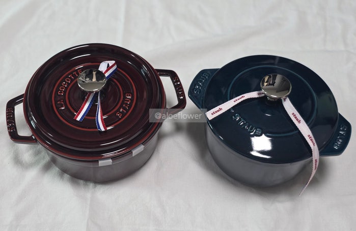스타우브 패밀리세일 후기 - 석류레드 18cm, 라이스꼬꼬떼 16cm 라메르