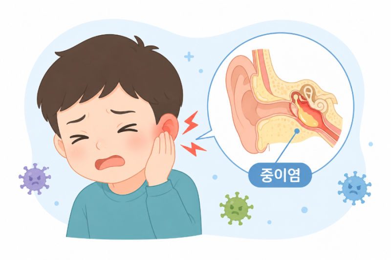 귀가 콕콕 아프고 열이 난다면? 아이도 성인도 생길 수 있는 중이염 알아보기