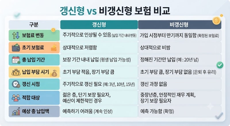40대 남성 비갱신 암보험 가입 시 주의사항과 적정보험료는?