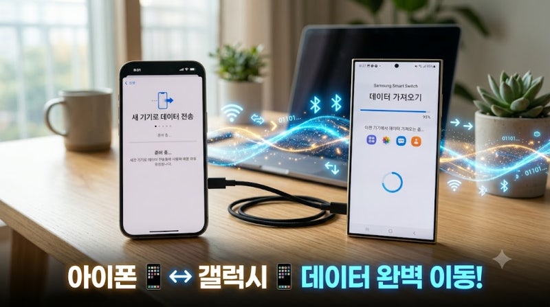 아이폰 갤럭시 옮기기 쉬운 방법