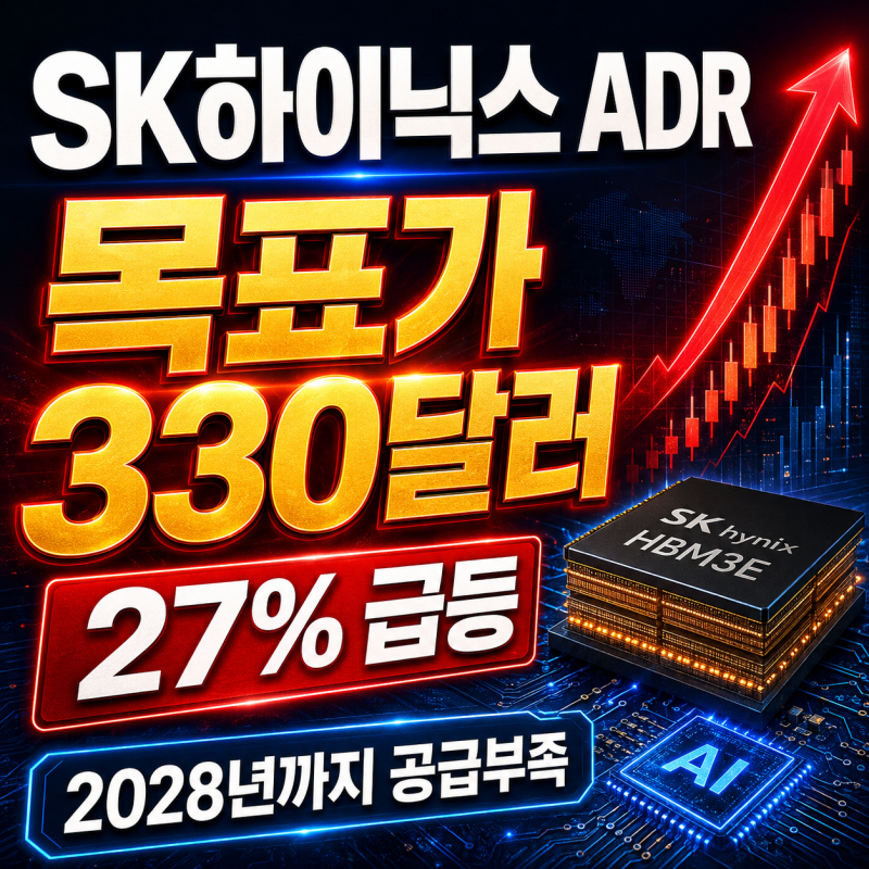 SK하이닉스 ADR 27% 급등, 목표가 330달러만 보고 지금 사도 될까?