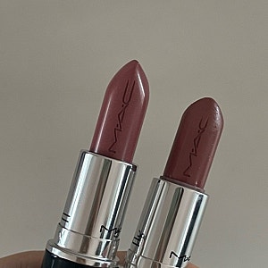 맥(MAC) 립스틱 땡스잇츠맥 vs 허그미 그외 소장 맥 발색 (테디2.0,테이큰, +추가 얼론타임)